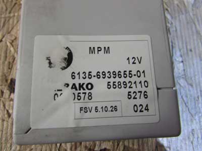 BMW MPM Micro Power Module Helbako 61356939655 E60 525i 530i 545i M5 E63 645Ci 650i M64
